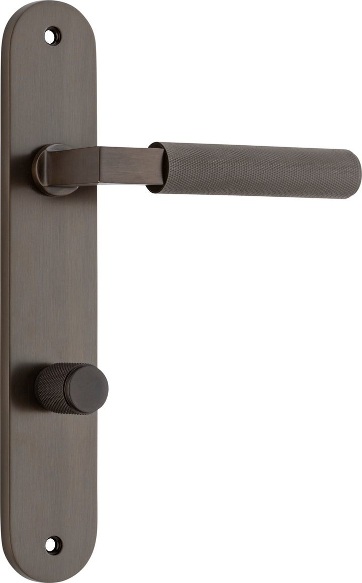 Brunswick Lever - Oval Backplate Signature Brass