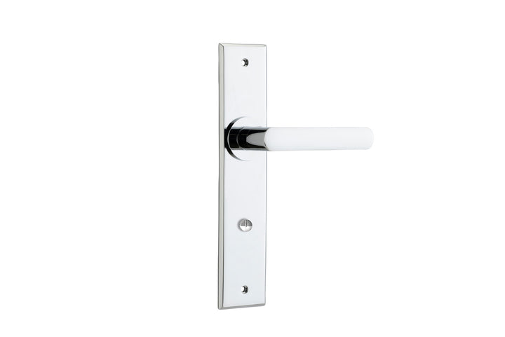 Osaka Lever - Chamfered Backplate Polished Chrome