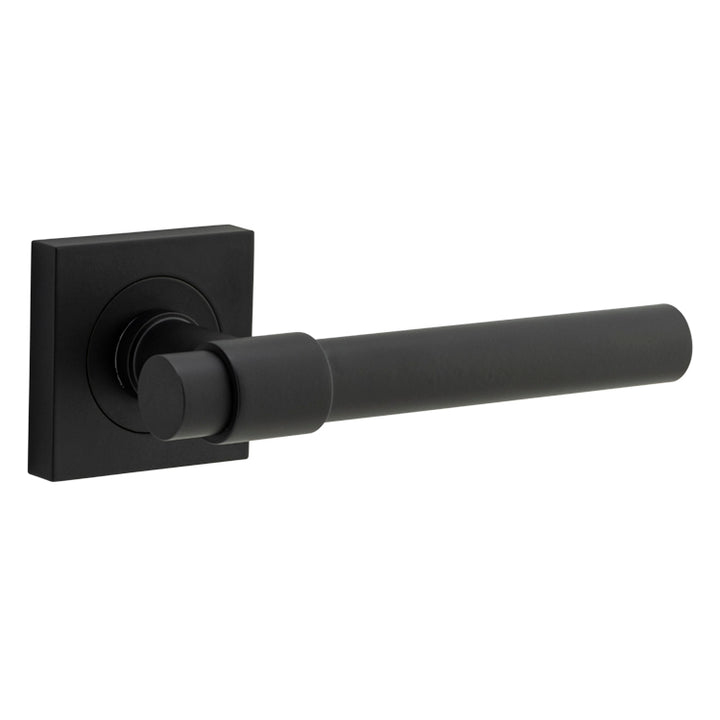 Helsinki Lever - Square Rose Matt Black