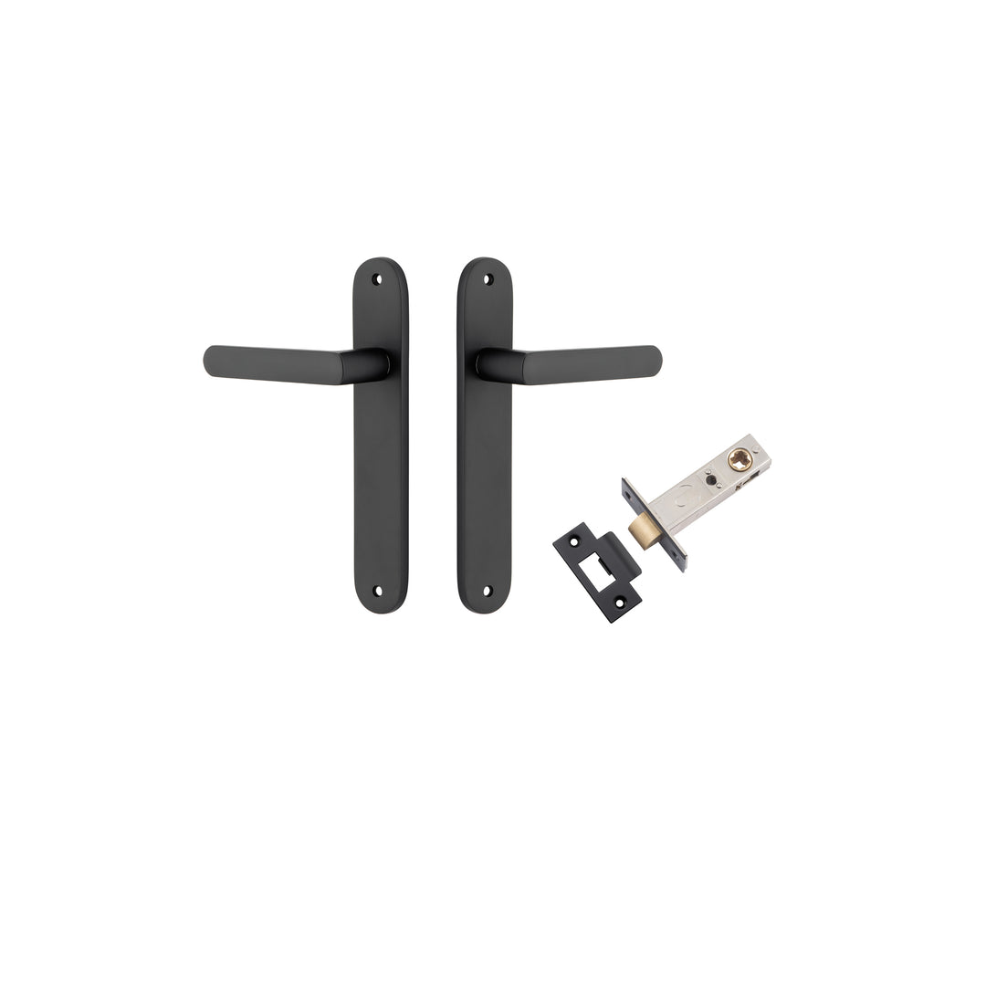 Osaka Lever - Oval Backplate Passage Kit Matt Black