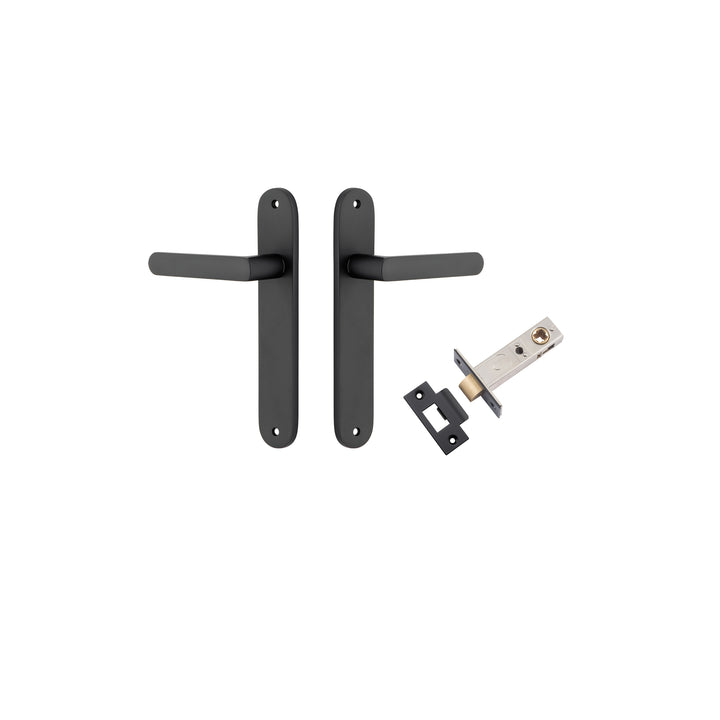 Osaka Lever - Oval Backplate Passage Kit Matt Black