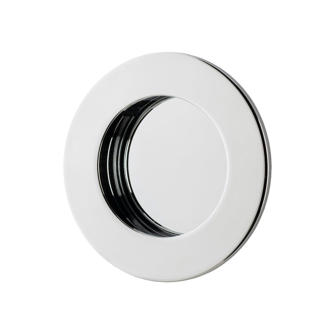 Round Flush Pull Polished Chrome