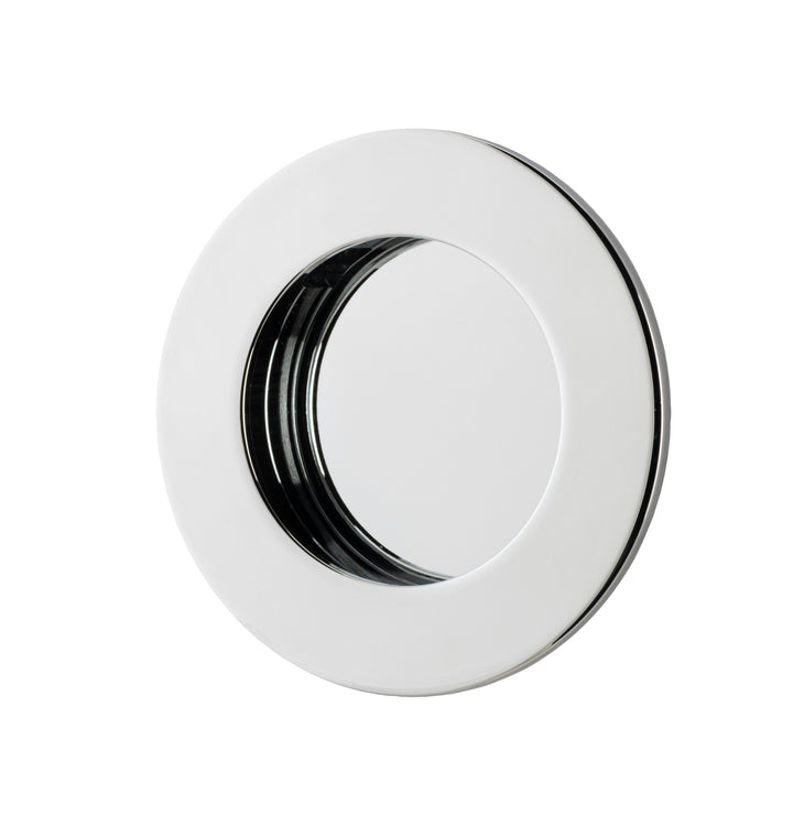 Round Flush Pull Polished Chrome