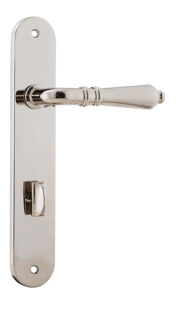 Sarlat Lever - Oval Backplate Polished Nickel