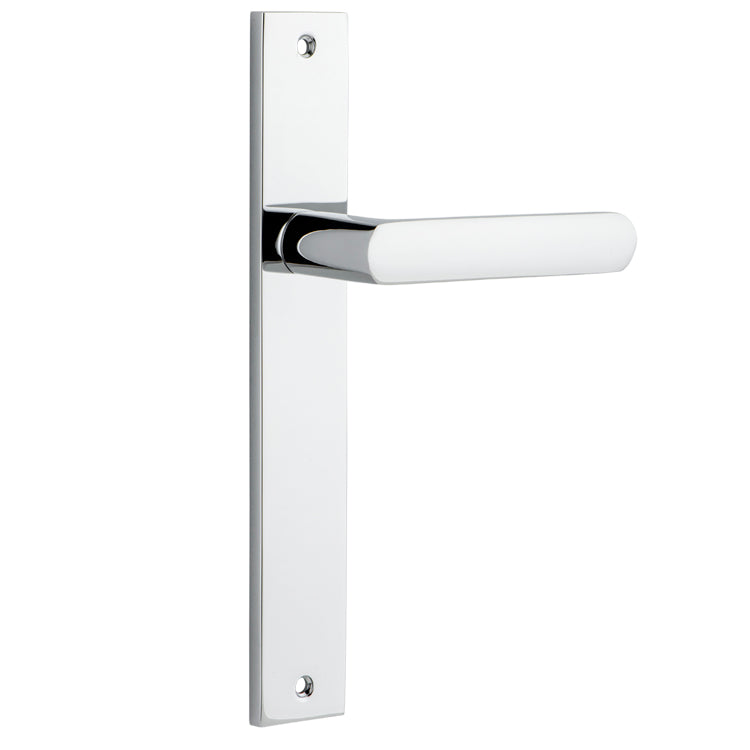 Osaka Lever - Rectangular Backplate Polished Chrome
