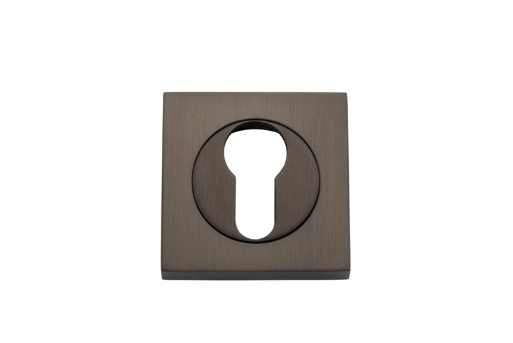 Euro Escutcheons -  Square Signature Brass