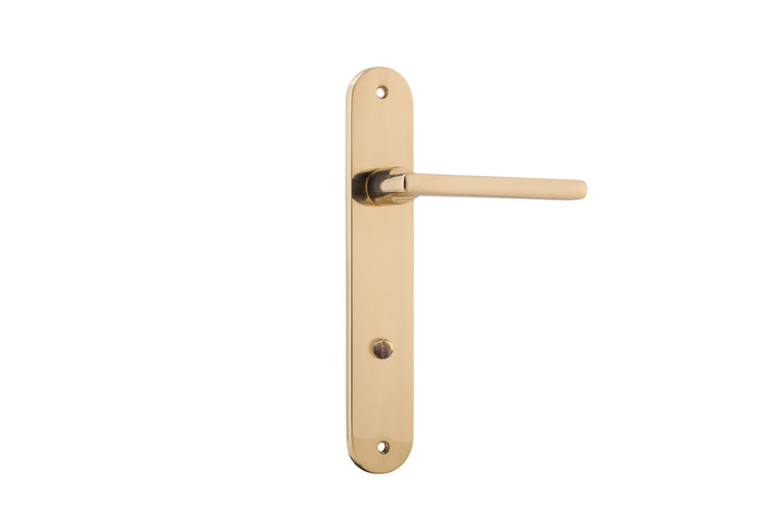 Baltimore Lever - Oval Backplate Polished Brass