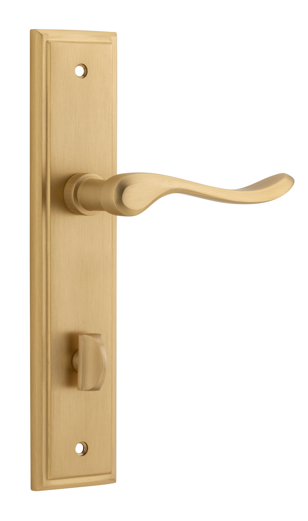 Stirling Lever - Stepped Backplate Brushed Brass