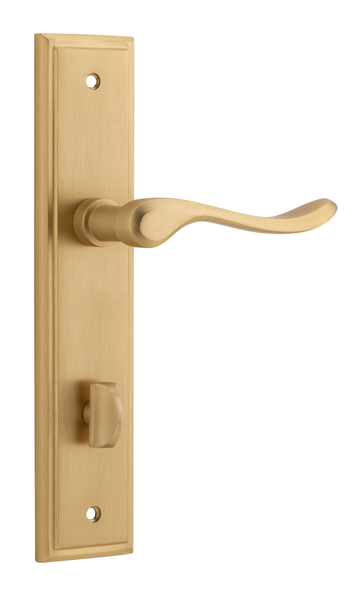 Stirling Lever - Stepped Backplate Brushed Brass