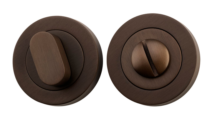 Privacy Turn - Round Signature Brass