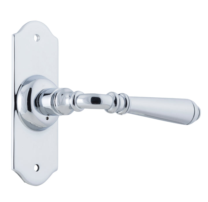 Door Lever Reims Latch Pair Chrome Plated H110xW43xP65mm