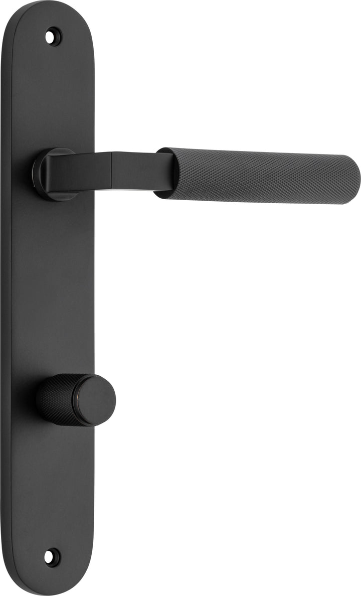 Brunswick Lever - Oval Backplate Matt Black