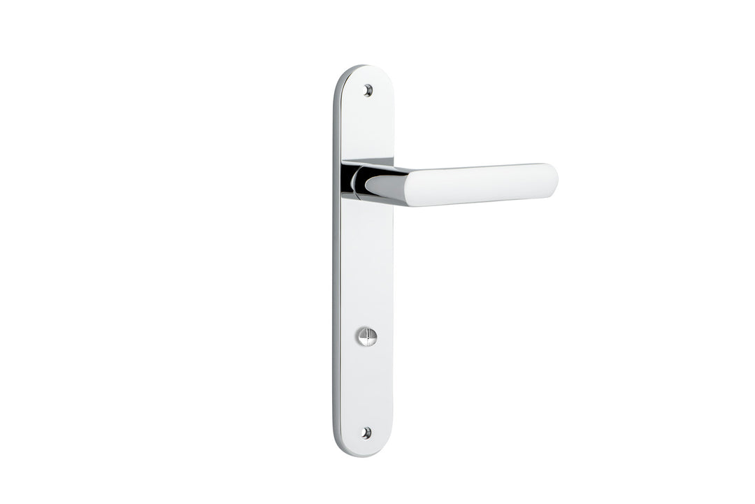 Osaka Lever - Oval Backplate Polished Chrome
