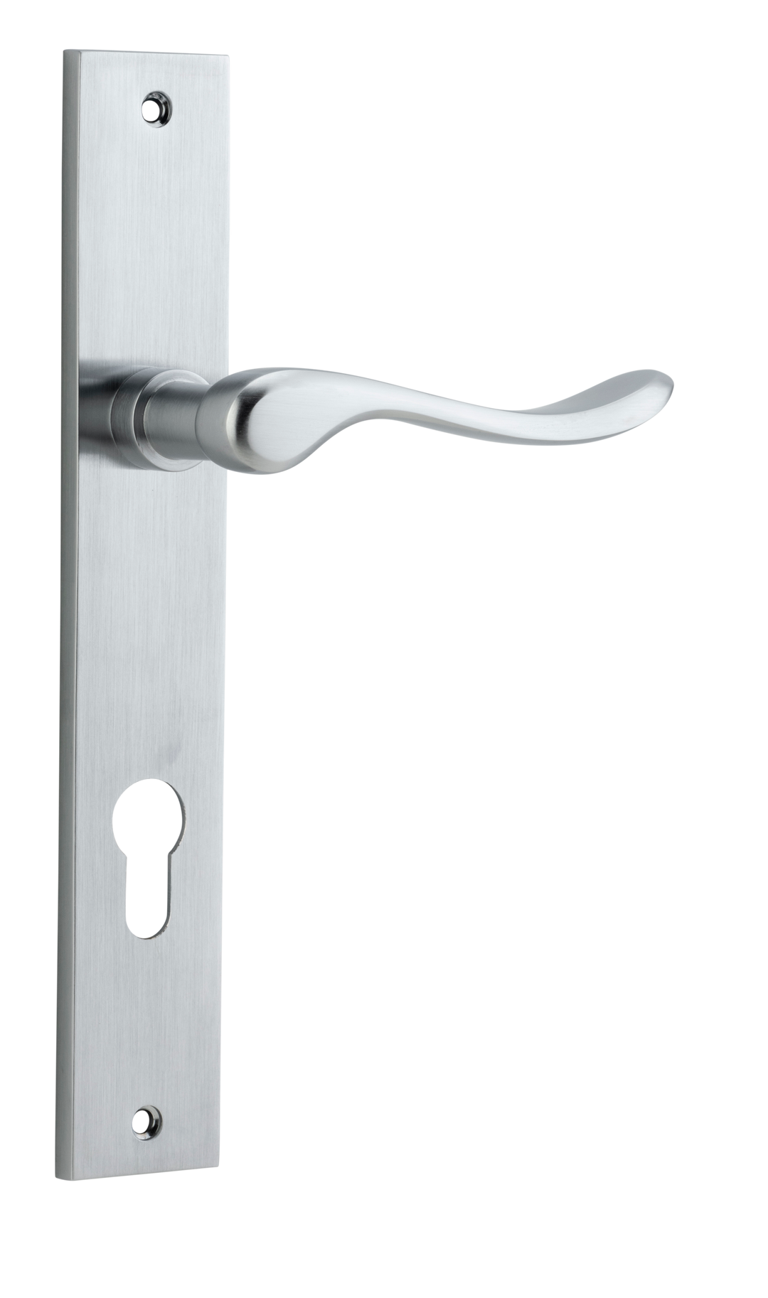 Stirling Lever - Rectangular Backplate Brushed Chrome