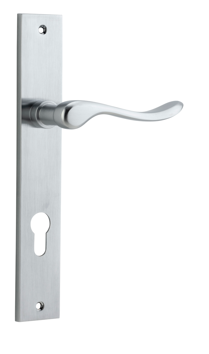 Stirling Lever - Rectangular Backplate Brushed Chrome
