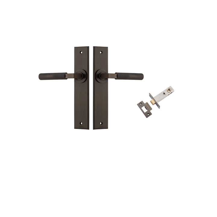 Brunswick Lever - Chamfered Backplate Passage Kit Signature Brass