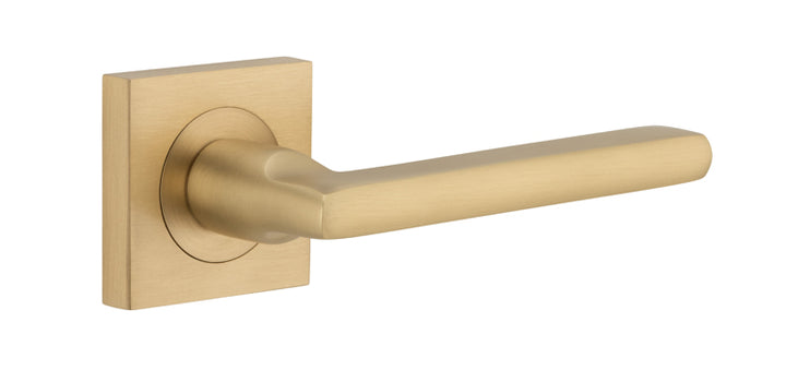 Baltimore Lever - Square Rose Brushed Brass