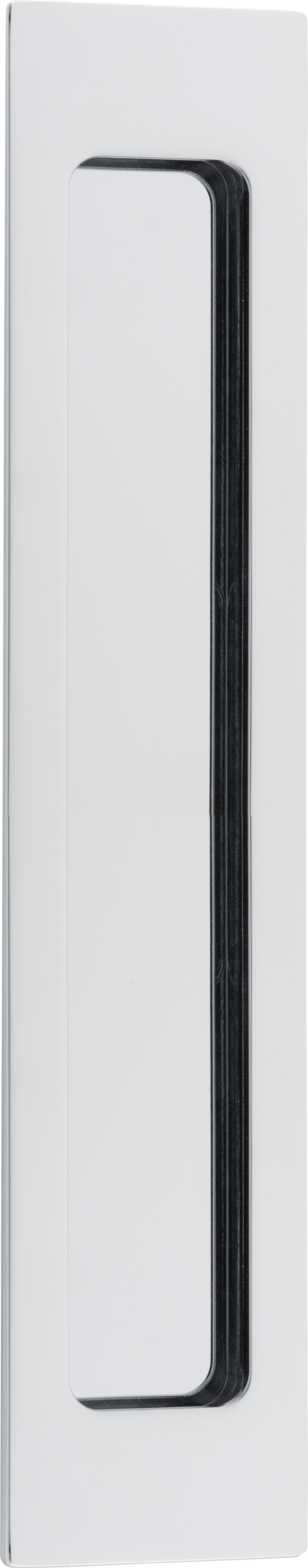 Rectangular Flush Pull Polished Chrome