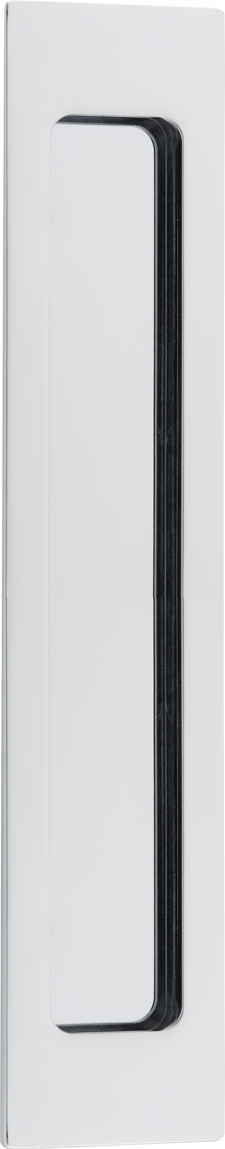 Rectangular Flush Pull Polished Chrome