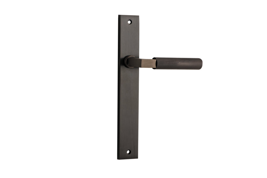 Brunswick Lever - Rectangular Backplate Signature Brass