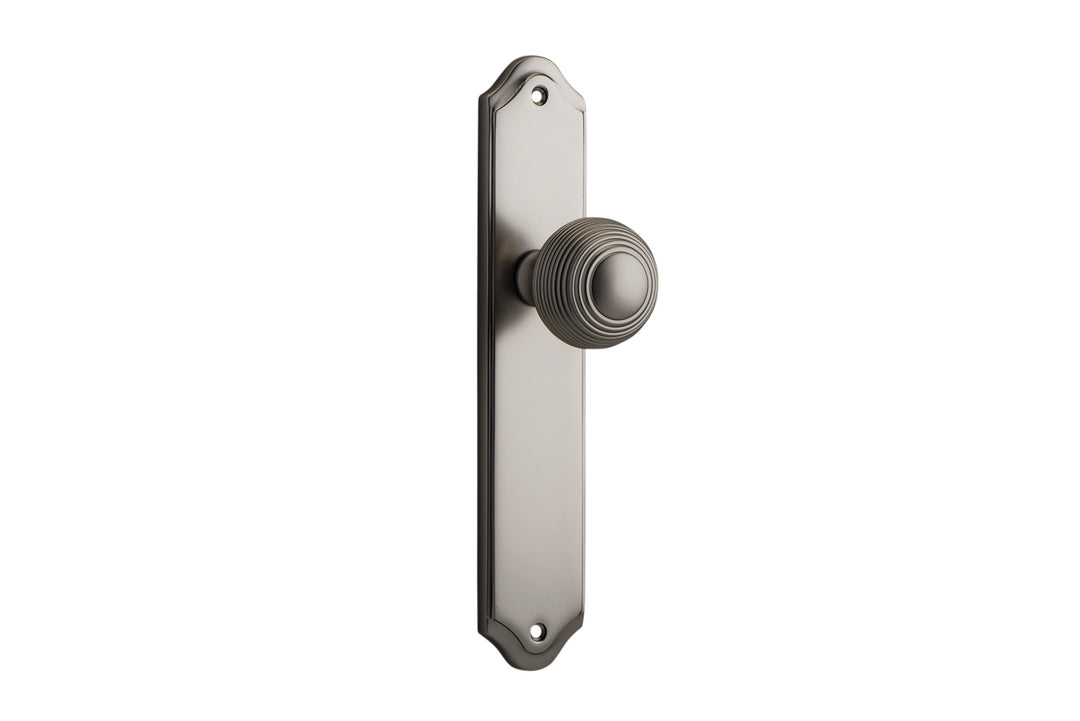 Guildford Knob - Shouldered Backplate Satin Nickel