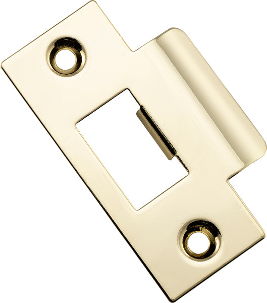 Metal Door Tube Latch Striker Polished Brass