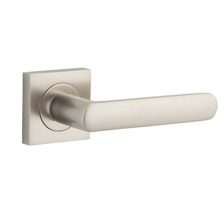 Osaka Lever - Square Rose Satin Nickel