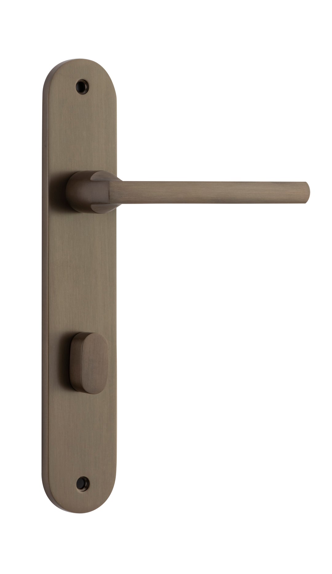 Baltimore Lever - Oval Backplate Signature Brass