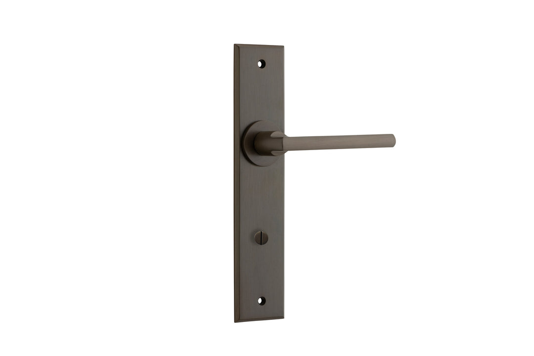 Baltimore Lever - Chamfered Backplate Signature Brass