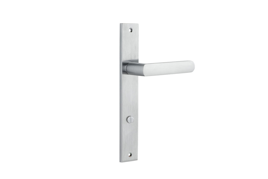 Osaka Lever - Rectangular Backplate Brushed Chrome