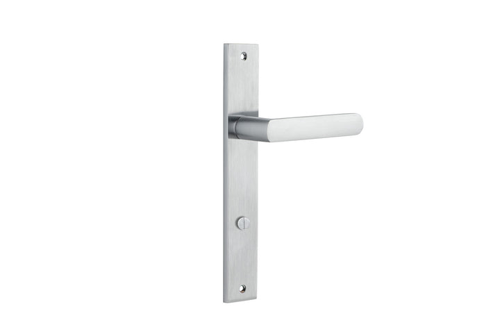 Osaka Lever - Rectangular Backplate Brushed Chrome