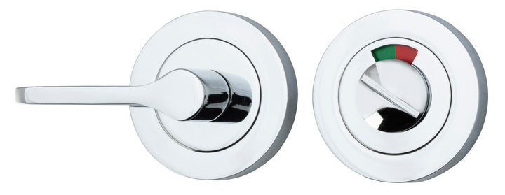Accessibility Privacy Turn with Indicator - Round Polished Chrome