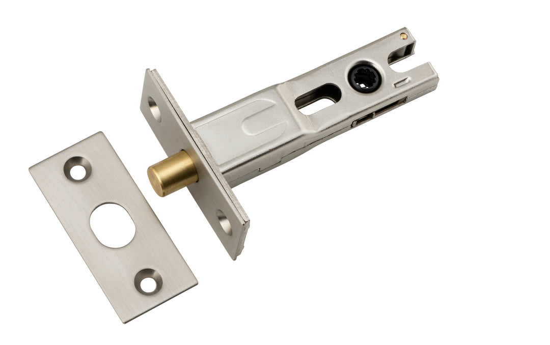 Privacy Bolt - Round - 60mm Backset Satin Nickel