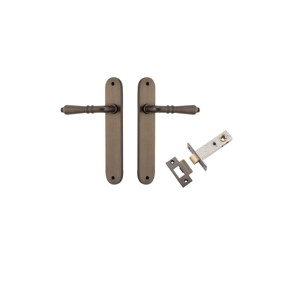Sarlat Lever - Oval Backplate Passage Kit Signature Brass
