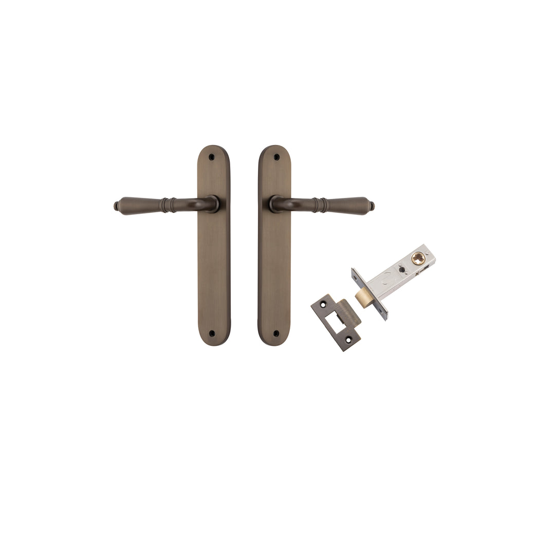 Sarlat Lever - Oval Backplate Passage Kit Signature Brass