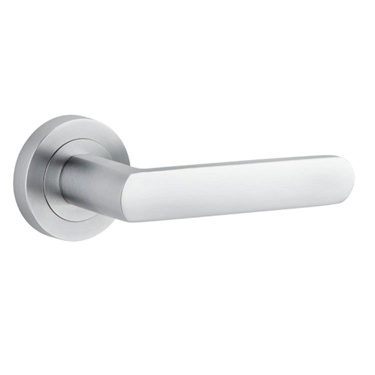 Osaka Lever - Round Rose Brushed Chrome