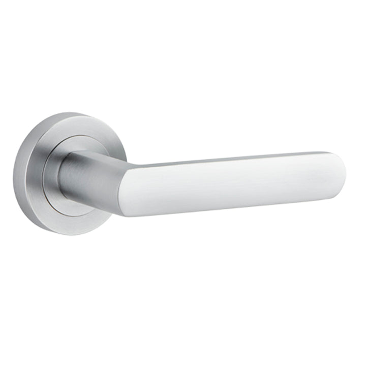 Osaka Lever - Round Rose Brushed Chrome