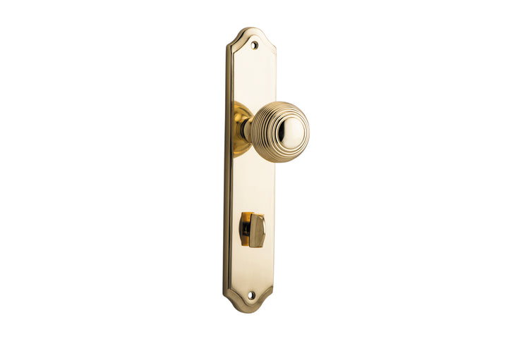 Guildford Knob - Shouldered Backplate Polished Brass