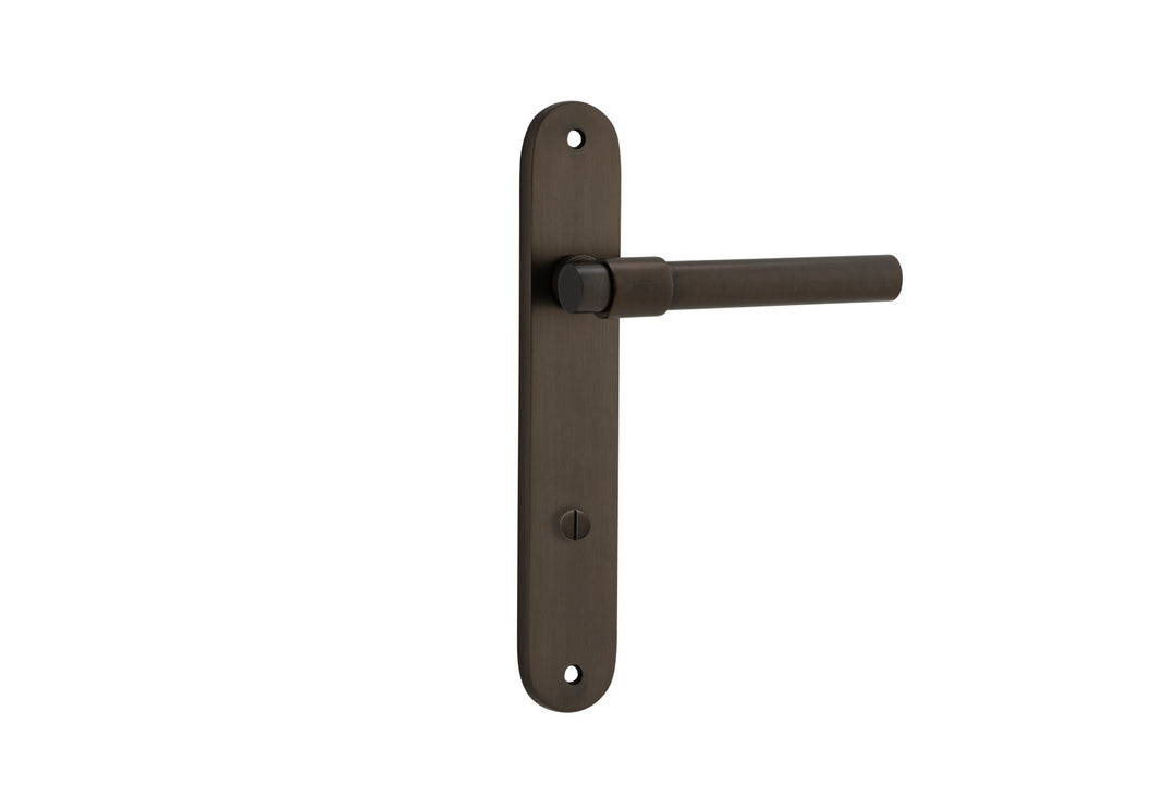 Helsinki Lever - Oval Backplate Signature Brass
