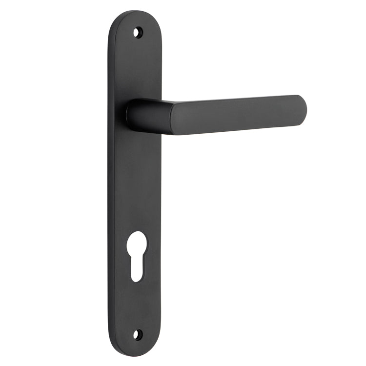 Osaka Lever - Oval Backplate Matt Black