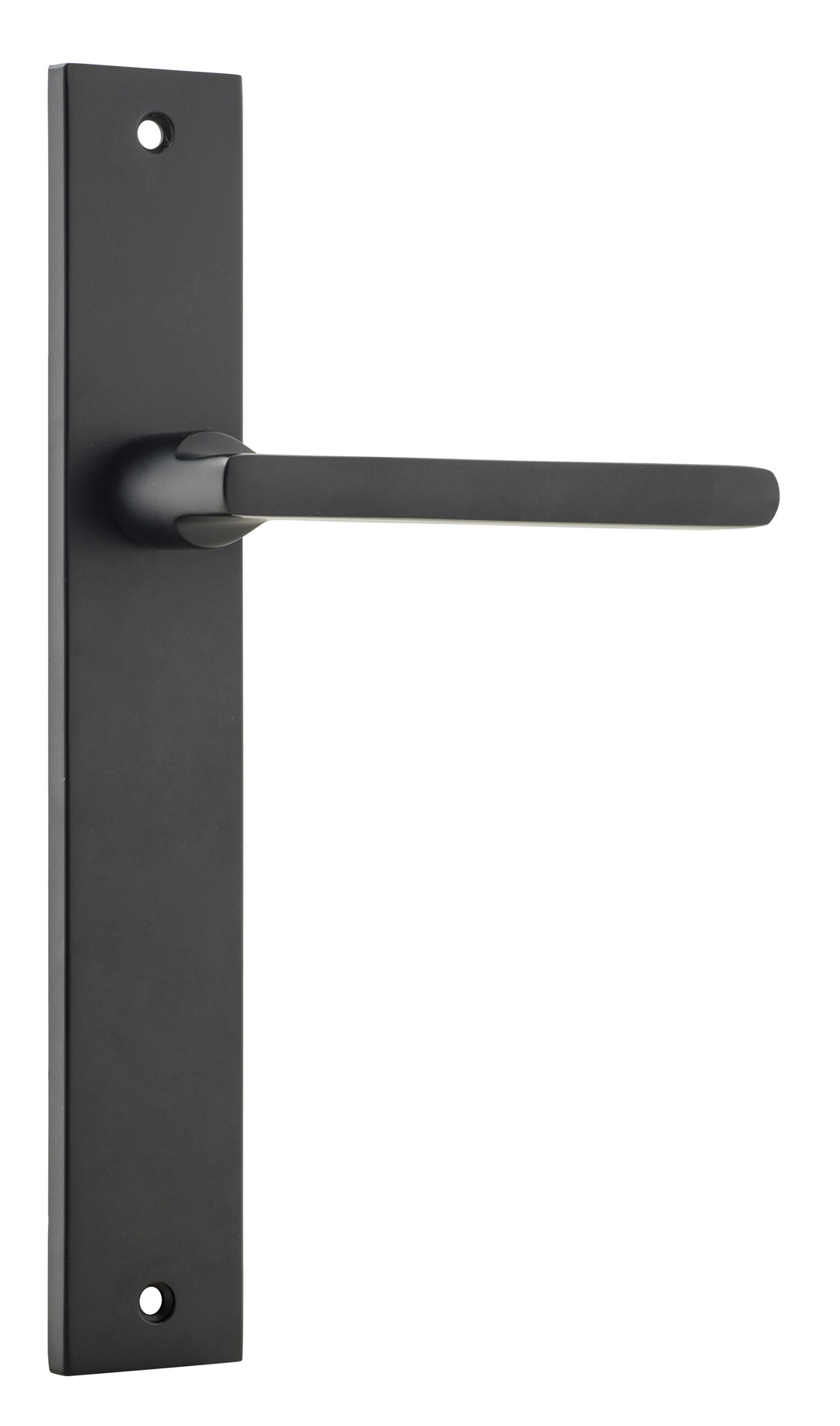 Baltimore Lever - Rectangular Backplate Matt Black
