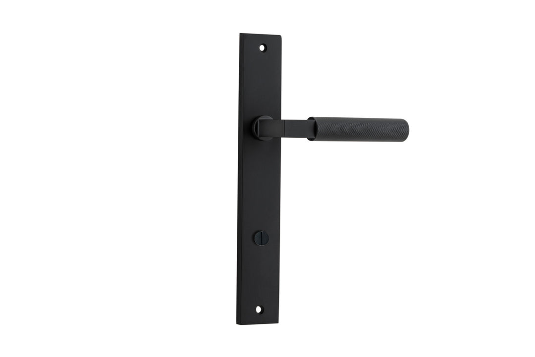 Brunswick Lever - Rectangular Backplate Matt Black