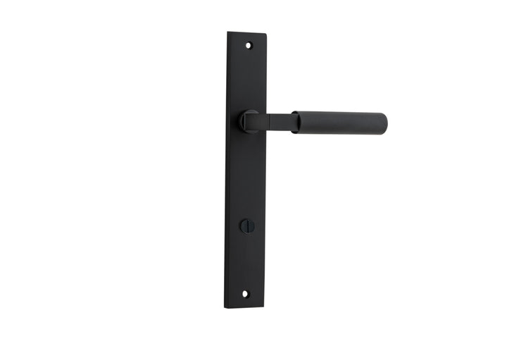 Brunswick Lever - Rectangular Backplate Matt Black