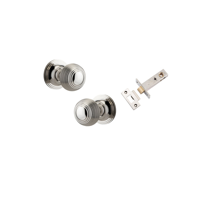 Guildford Knob - Round Rose Passage Kit Polished Nickel