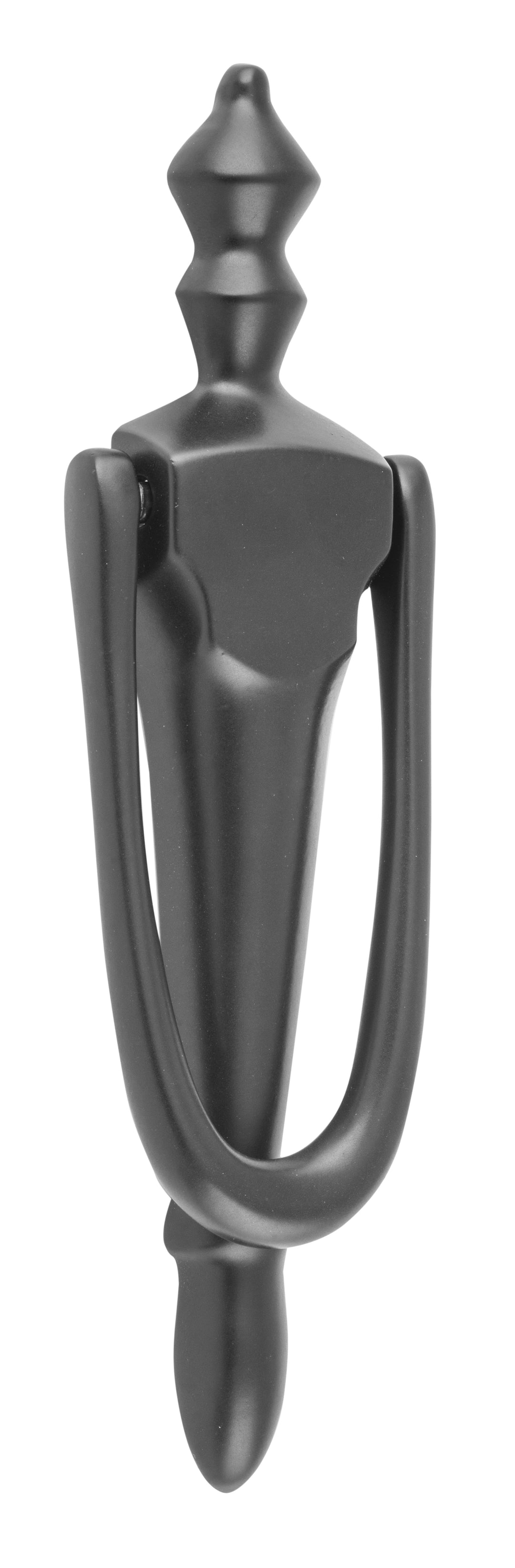 Door Knocker Victorian Matt Black H178xW46xP20mm
