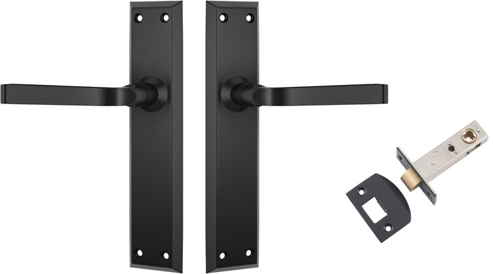 Door Lever Menton Matt Black Passage Set