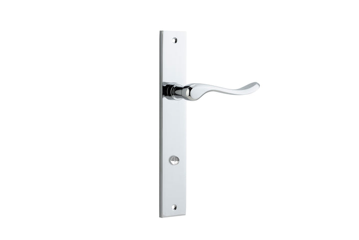 Stirling Lever - Rectangular Backplate Polished Chrome
