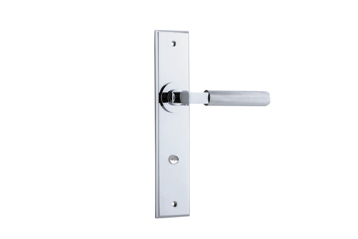 Brunswick Lever - Chamfered Backplate Polished Chrome