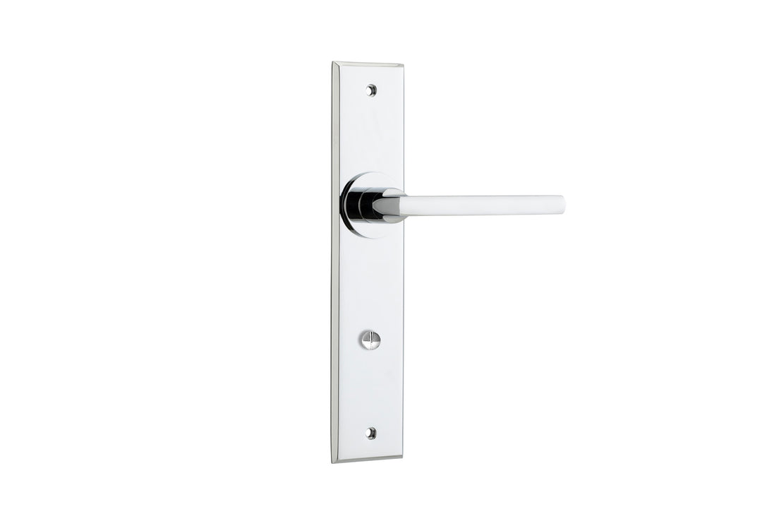 Baltimore Lever - Chamfered Backplate Polished Chrome