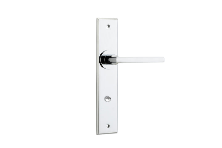Baltimore Lever - Chamfered Backplate Polished Chrome